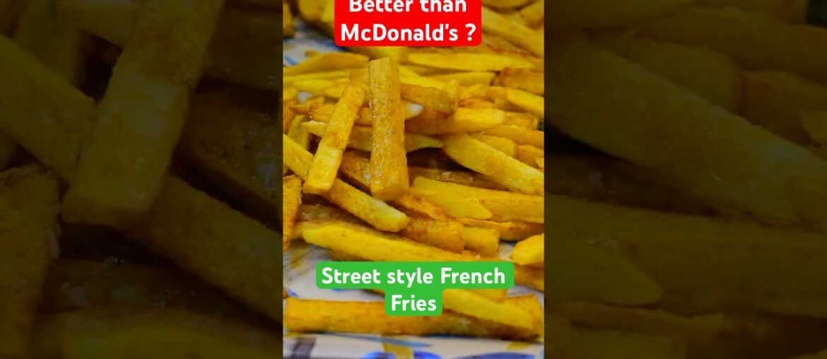Street Style French Fries 🍟 Crispy & Easy Recipe  #recipe #crispy #indianfoodbloggers
