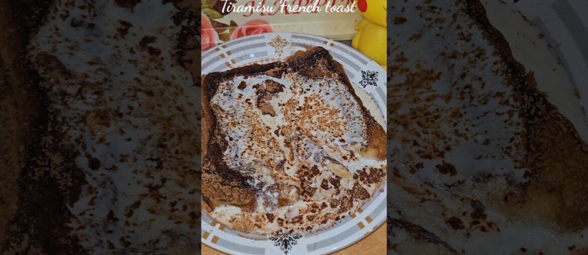 New favourite Breakfast Viral Tiramisu french toast recipe | Eggless recipe #shorts #jhakkassswad