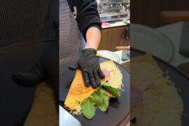 French Cheese 🧀 Crepe #food #eatingsounds #streetfood #mukbang #tteokbokki #trending #viralshorts