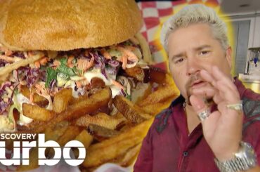 OVER-THE-TOP Comfort Food: Fieri's Pork Sandwiches & Gourmet Cheese | Diners, Drive Ins And Dives