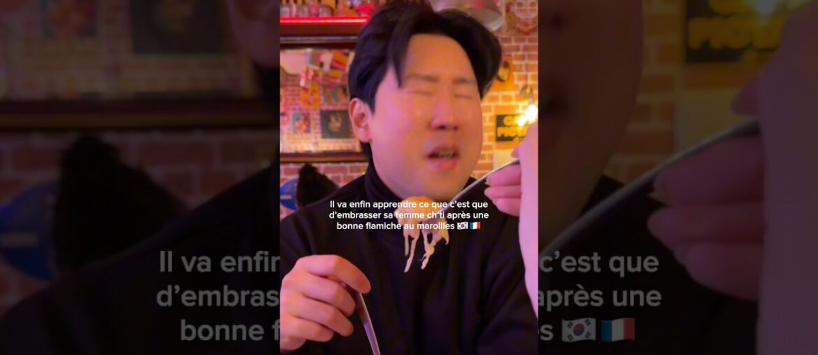 Il va plus jamais me laisser choisir le restau en France😂#couple#korean#french#food#humour