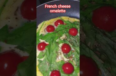 French cheese omelette #breakfast #cheeseomelette #shorts #youtubeshorts