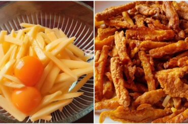 Crispy Egg French Fries Recipe | Potato Snacks Recipe