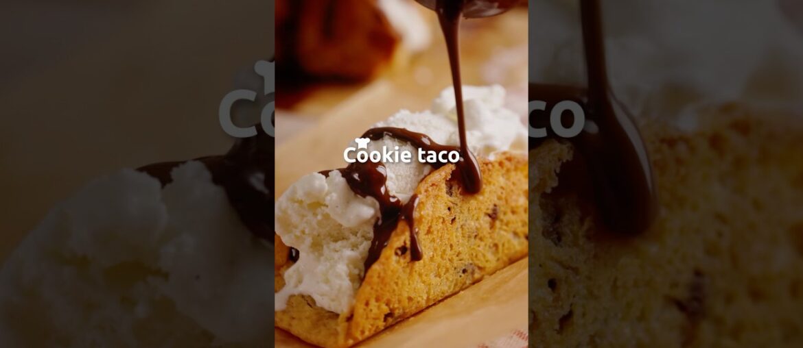 Receta Cookie Taco 🌮 | Gourmet #GourmetChile #Cookie #Taco #Panqueque #Galleta #Helado