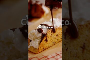 Receta Cookie Taco 🌮 | Gourmet #GourmetChile #Cookie #Taco #Panqueque #Galleta #Helado