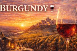 🍇 𝐁𝐔𝐑𝐆𝐔𝐍𝐃𝐘 𝐆𝐎𝐋𝐃 French Instrumental Music — Vineyard Sunset Playlist | Elegant Ambience