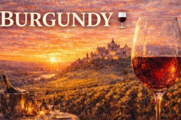 🍇 𝐁𝐔𝐑𝐆𝐔𝐍𝐃𝐘 𝐆𝐎𝐋𝐃 French Instrumental Music — Vineyard Sunset Playlist | Elegant Ambience