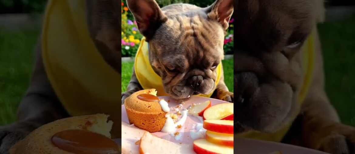 Rare Isabella Frenchie’s FIRST ASMR Mukbang   #ASMRDog #FrenchBulldog #IsabellaFrenchie #DogEating