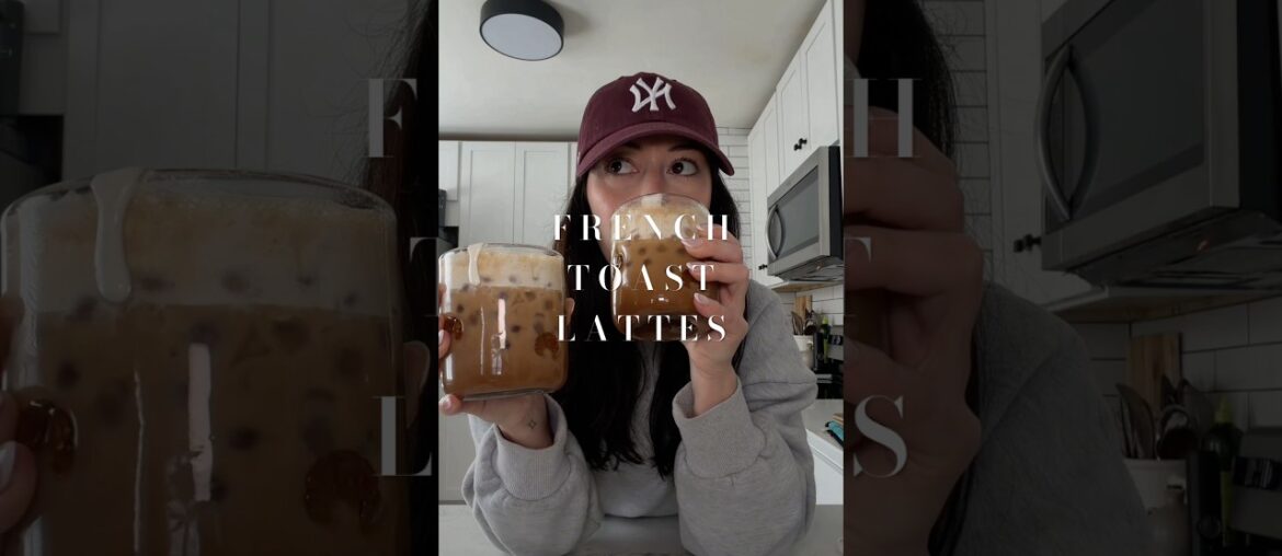 i like my coffee for breakfast🍞✨🤎 french toast lattes are superior