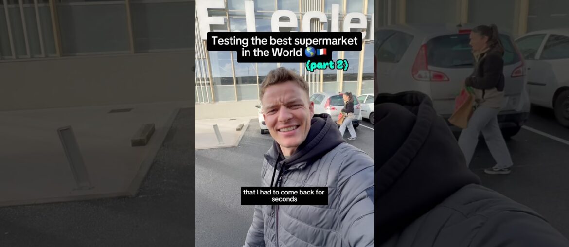 This Supermarket is on STEROIDS 🤯🤯🤯 #france #food #content