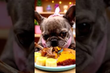 Rare Isabella Frenchie’s FIRST ASMR Mukbang   #ASMRDog #FrenchBulldog #IsabellaFrenchie #DogEating
