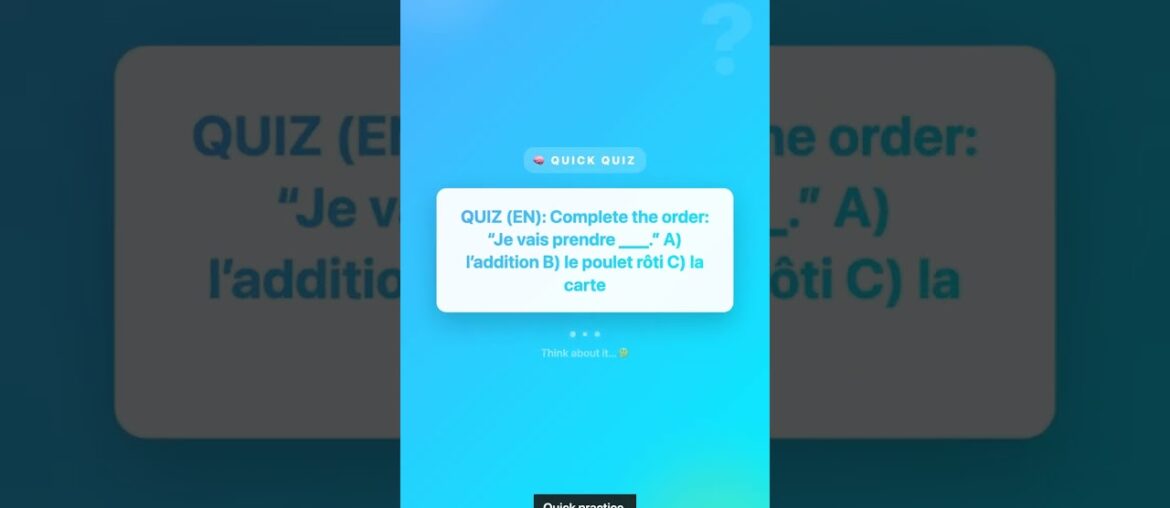 French Restaurant: Order Like a Local | Learn French