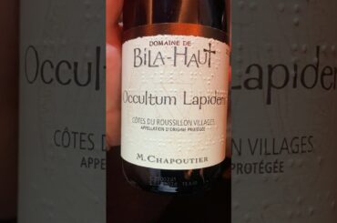 Tasting - Chapoutier Bila-Haut Occultum Lapidem Cotes du Roussillon Villages 2022 at 40,000 feet!