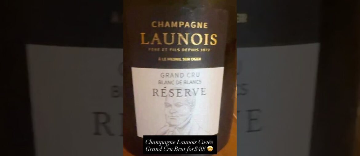 Champagne Launois Gran cru Brut for $40! #champagne #review #sommelier #wow #france #yes #yummy