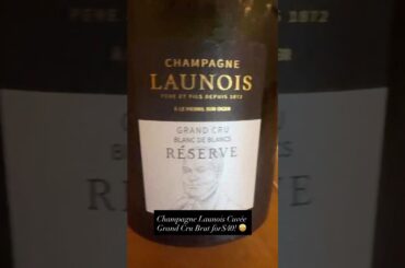 Champagne Launois Gran cru Brut for $40! #champagne #review #sommelier #wow #france #yes #yummy