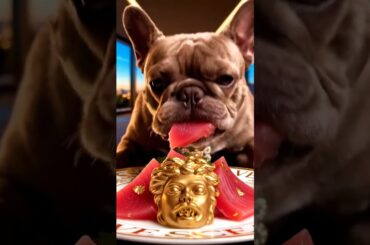 Rare Isabella Frenchie’s FIRST ASMR Mukbang   #ASMRDog #FrenchBulldog #IsabellaFrenchie #DogEating