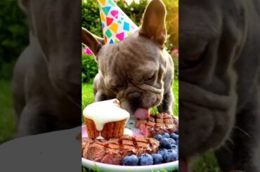 Rare Isabella Frenchie’s FIRST ASMR Mukbang   #ASMRDog #FrenchBulldog #IsabellaFrenchie #DogEating