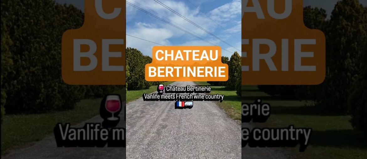 🌙 Camp2Night stop 🚐📍 Château Bertinerie – Cubnezais, France📌