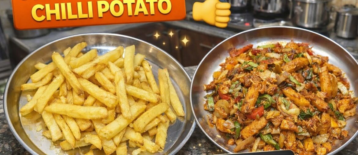 Crispy French Fries & Chili Potato 🤤 | Easy Snack Recipe |Daily Vlog
