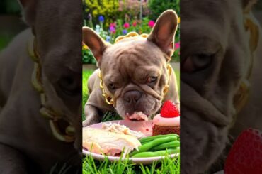 Rare Isabella Frenchie’s FIRST ASMR Mukbang   #ASMRDog #FrenchBulldog #IsabellaFrenchie #DogEating