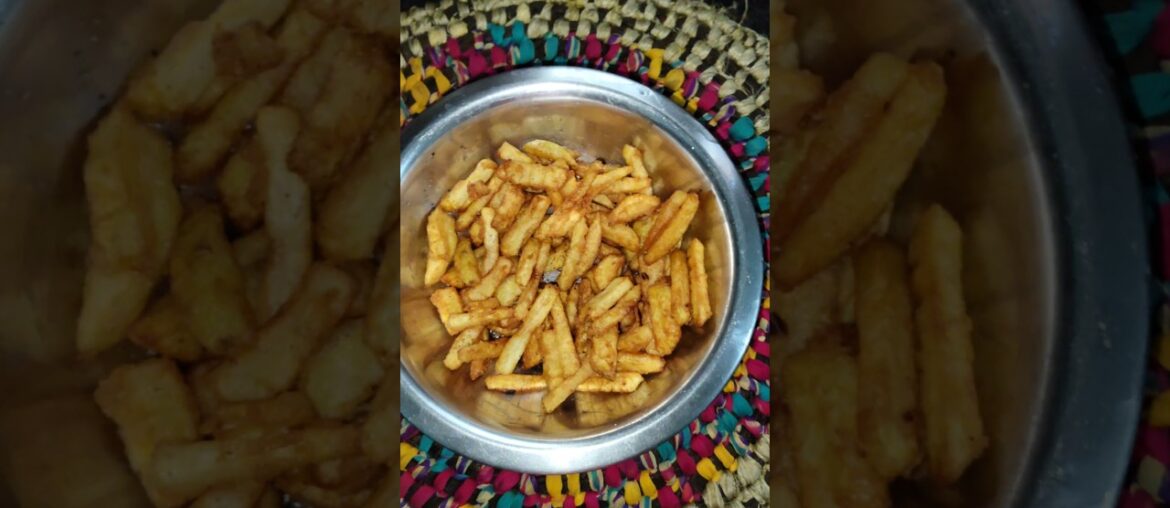 #Shorts! 😋😋Crispy Chatpata Potato Fries #French Fries recipe!!