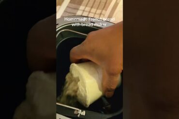 Homemade French bread with bread maker #youtube #food #frenchbread #frenchfood #homemadebread