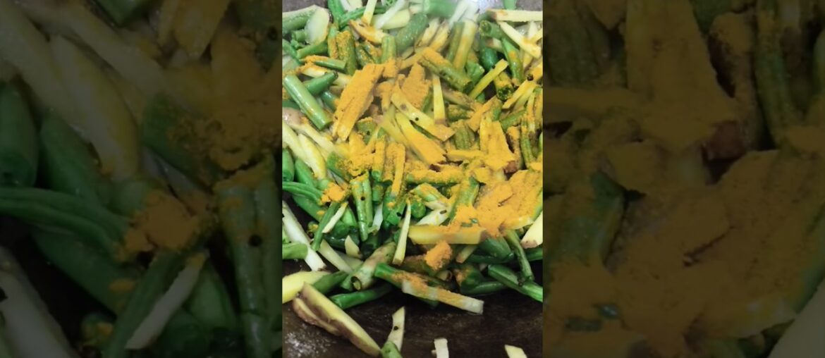 aalu aur French bean ka bhujiya #healthy food #trendingshort #shortsfeed #cooking #healthybreakefast