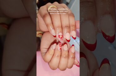 wine french nails #nails #nailart #nailtech #gellxnails #beautifulnails #alfalogo #nailartheaven