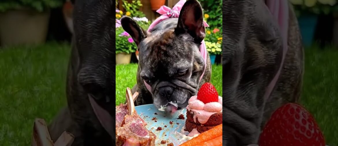 Rare Isabella Frenchie’s FIRST ASMR Mukbang   #ASMRDog #FrenchBulldog #IsabellaFrenchie #DogEating