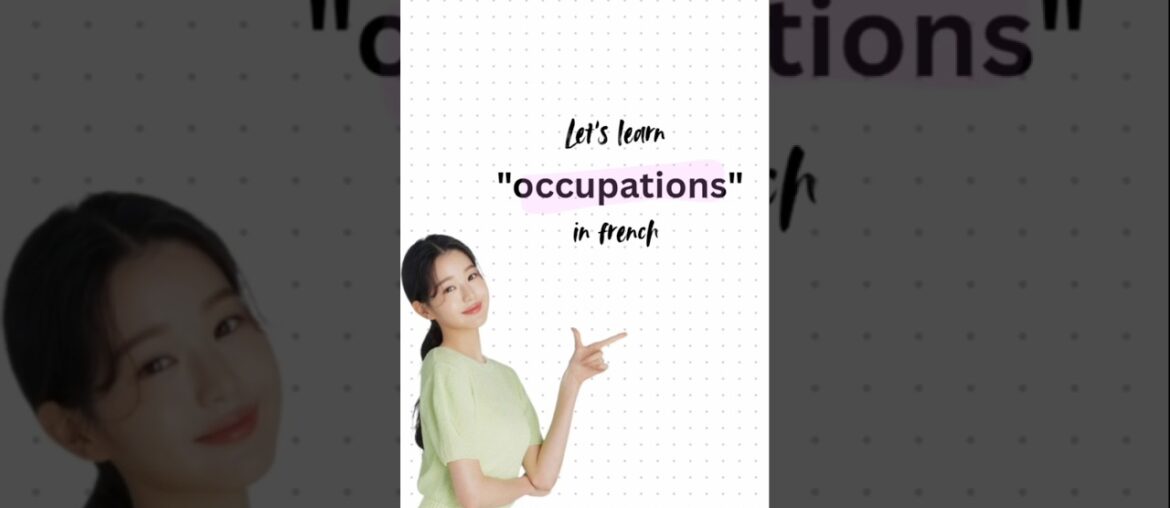 learn French occupations🩵✨🇫🇷!!! #french #study #français #shortvideo #frenchlove