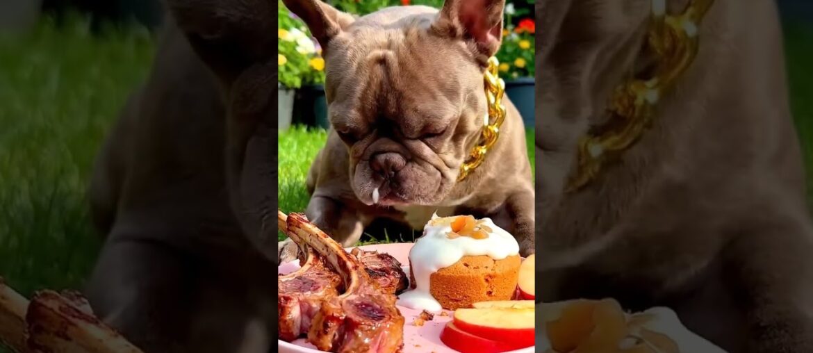 Rare Isabella Frenchie’s FIRST ASMR Mukbang   #ASMRDog #FrenchBulldog #IsabellaFrenchie #DogEating