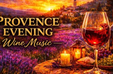 🍷 PROVENCE EVENING — Relaxing Wine Lounge Music | Romantic Dinner Background Music