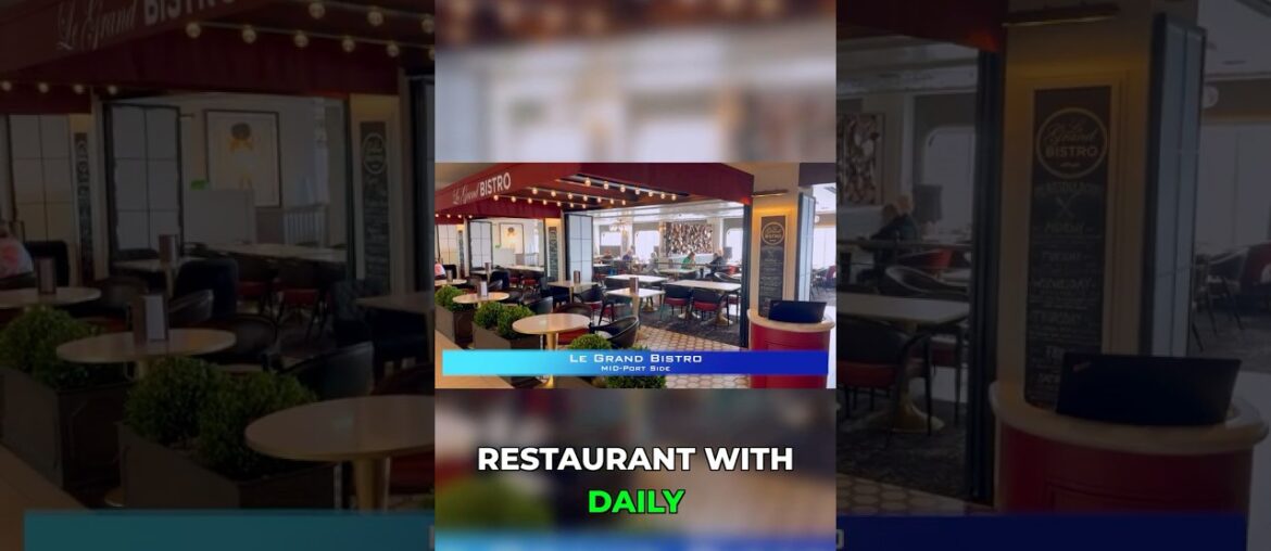 Charming Bistro Tucked Inside a Cruise Ship #hidden #luxury