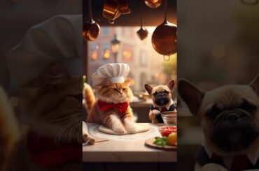 English: Pizza Kitchen Chaos: Animals Run a Gourmet Bistro | Thai: ความวุ่นวายในครัวพิซซ่า: สัตว์เล