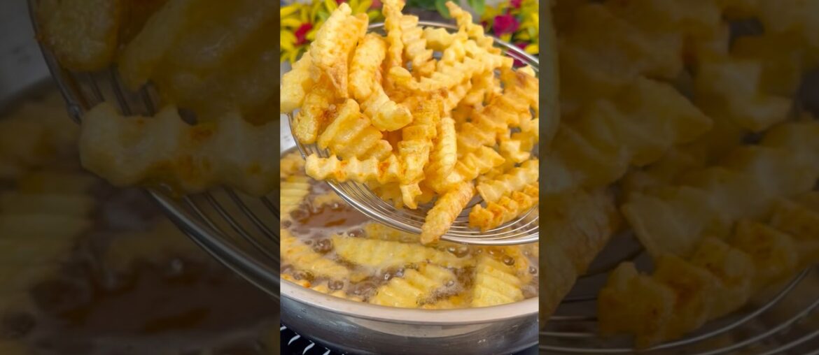crispy french fries recipe ✨ #frenchfries #recipe #shorts