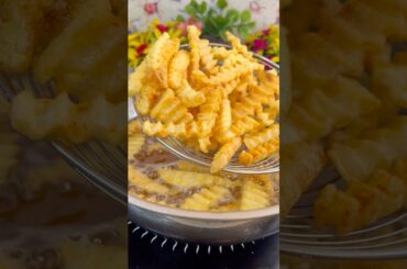crispy french fries recipe ✨ #frenchfries #recipe #shorts