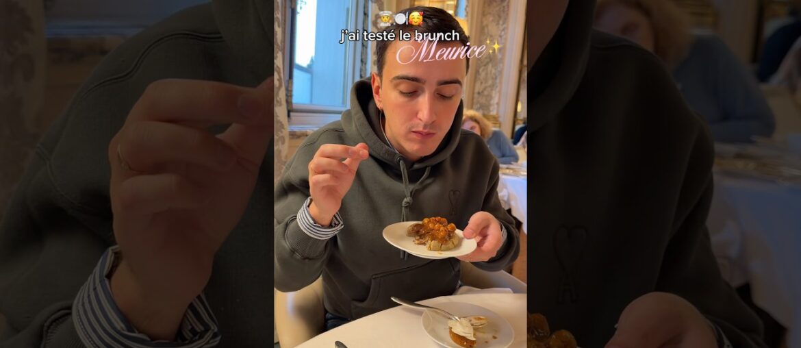🧑‍🍳🥐JE TESTE LE BRUNCH AU MEURICE À PARIS 😍#brunch #restaurant #palace #parisvlogger #food