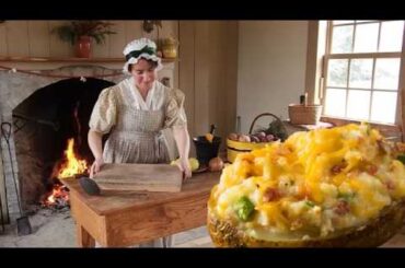 Delicious Potato Recipe From 1832 |Fire Baked "Stuffed Potatoes"| History