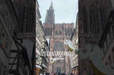 Walking inside a Snow Globe... 🏰🌨️ (Strasbourg)