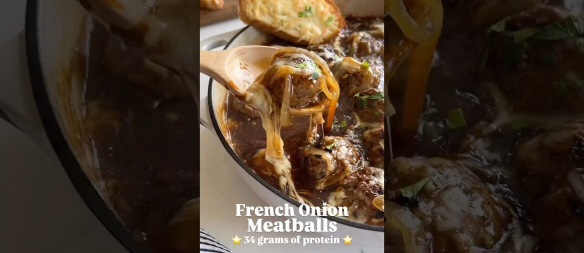 French Onion Meatballs #shorts #dinnerideas #recipes French Onion Meatballs #shorts #dinnerideas #recipes