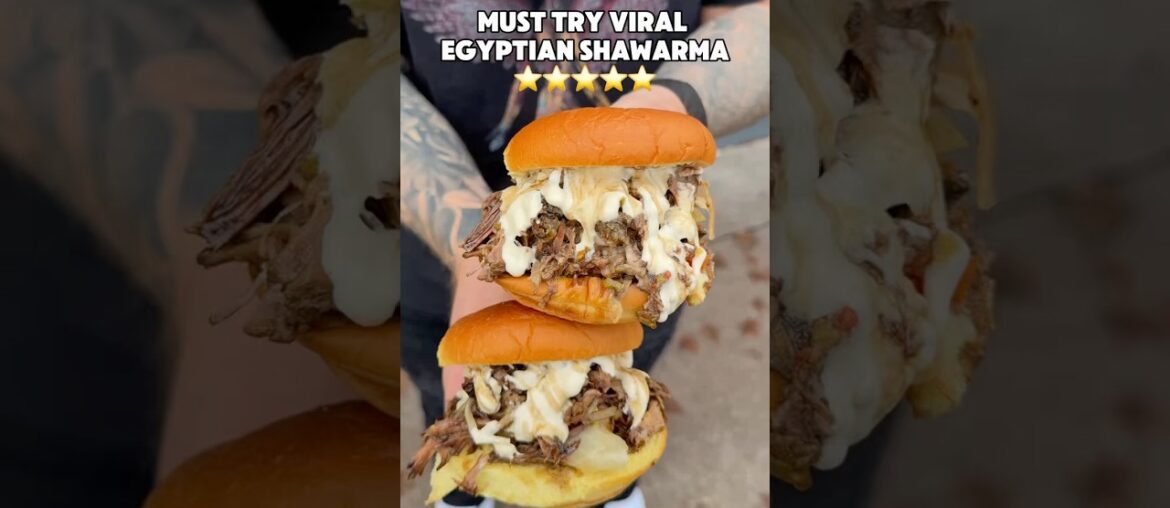 the VIRAL egyptian shawarma! #shawarma #foodie