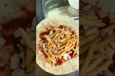 French Tacos Viande Escalope Sauce Harissa #BR3 #food #foodlover #Tacos #FrenchTacos