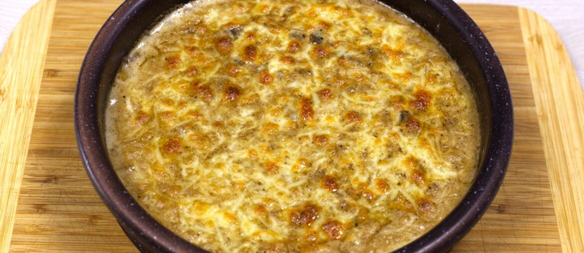 Creamy Mushroom Julienne | Best Cheesy Mushroom Gratin Recipe