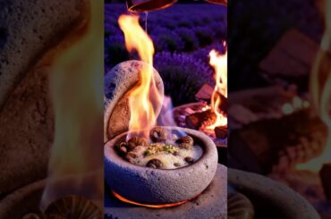 Butter Snail Sizzle #food #campfire #cooking #caviar #chef #bbqmeat #restaurant #asmr
