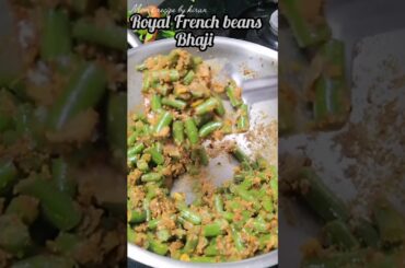 Royal French Beans 😱 | Quick Veg Recipe | Easy Dinner 😋 | #shorts #beans #momsrecipebykiran #viral