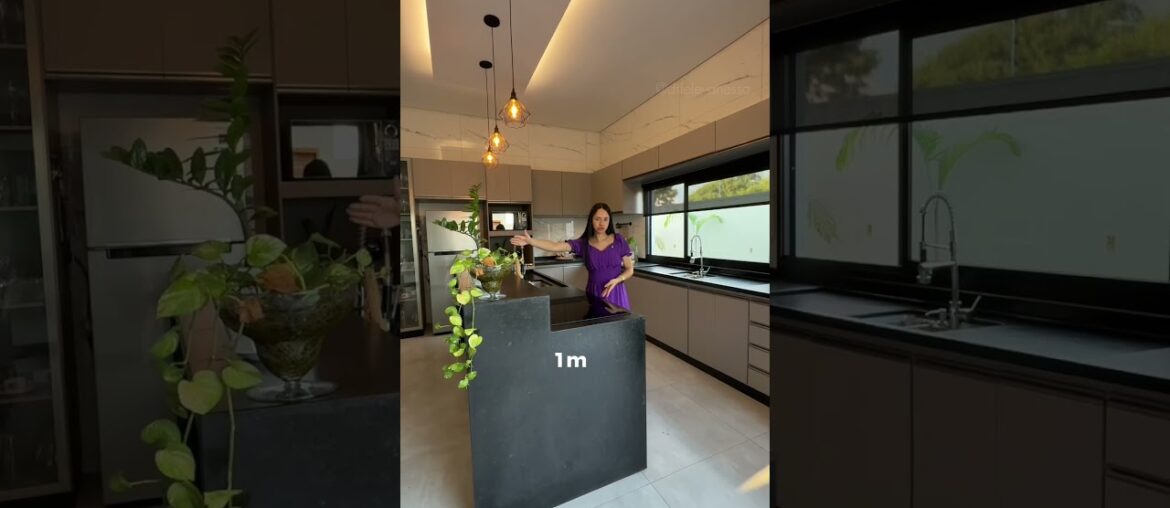 Medidas da nossa cozinha com a área gourmet 🏡 #cozinha #casa #medidas #obra