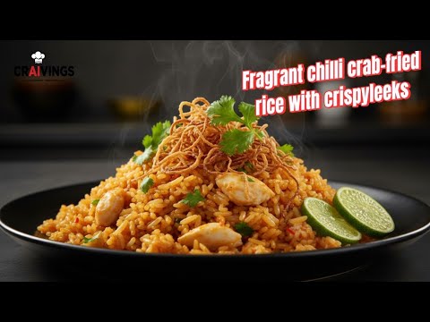 Fragrant Chilli Crab Fried Rice with Crispy Leeks | Easy 30-Min Gourmet Recipe | craivings Fragrant Chilli Crab Fried Rice with Crispy Leeks | Easy 30-Min Gourmet Recipe | craivings