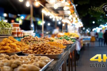 4K Relaxing World Gourmet and street Food with soft and soothing jazz music #asmr
