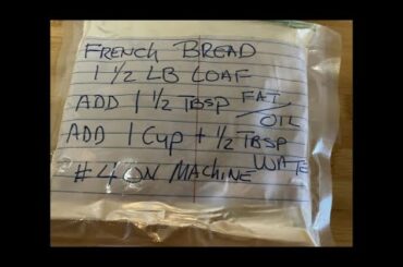 My Bread in a Bag using the Elite Gourmet Bread Oven. How I plan ahead to make it easy.