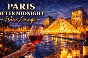 PARIS AFTER MIDNIGHT at the Louvre — Romantic Wine Lounge Music | Candlelight Elegance